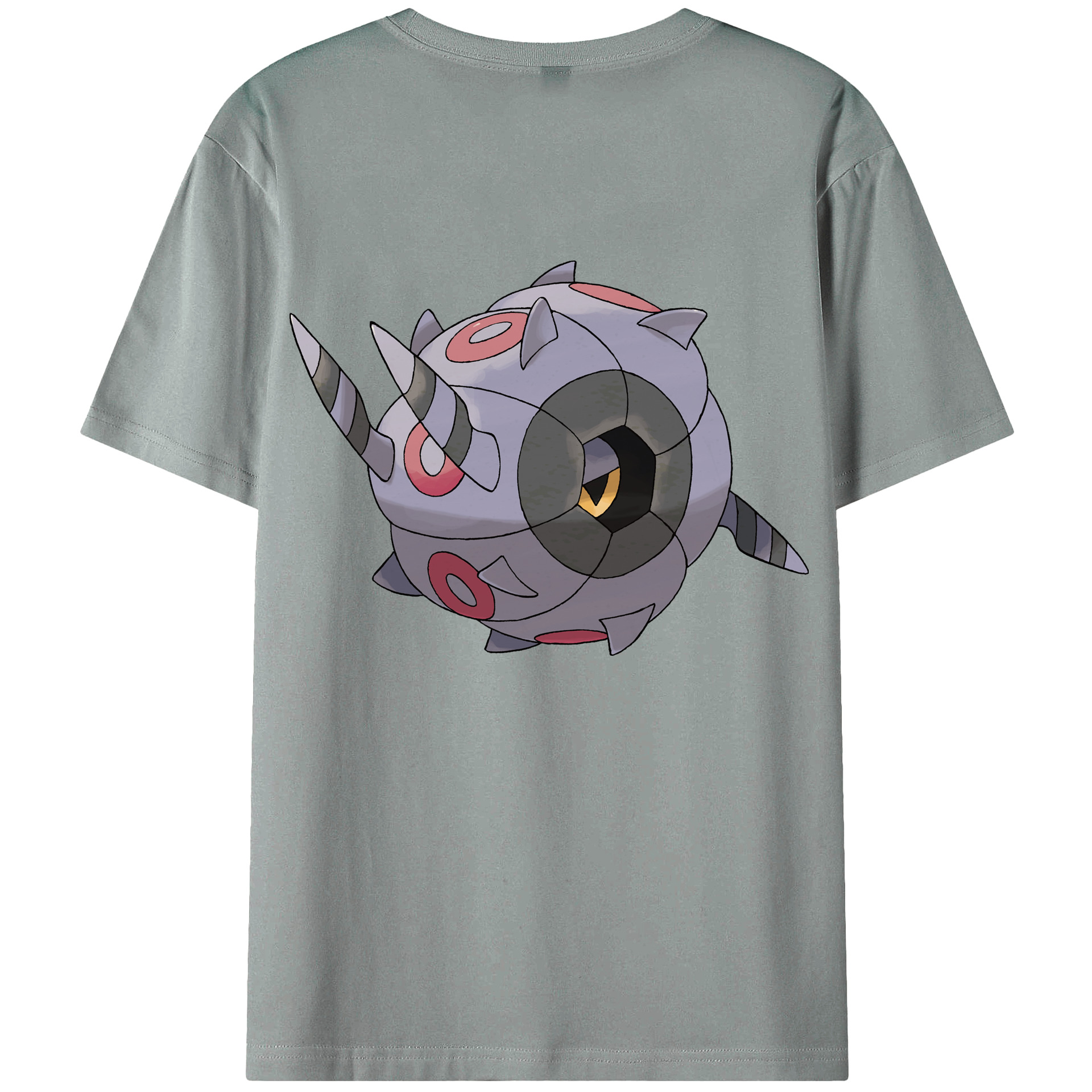（画像用） ポケットモンスター Pokémon 綿100％ メンズ半袖Tシャツ（バックプリント） 通気性